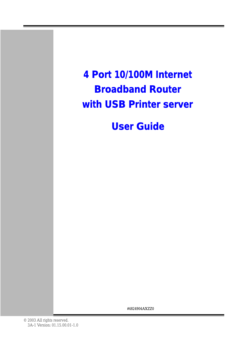 Página 1 del manual Manual de usuario Zonet ZSR0104FS