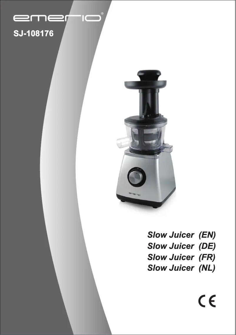 Page n°1 - Manuel utilisateur Emerio SJ-108176