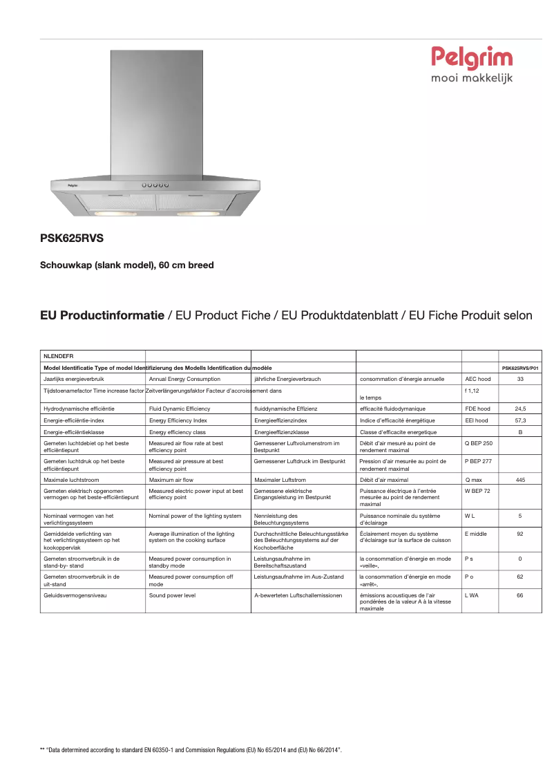 Image de la première page du manuel de l'appareil PSK625RVS