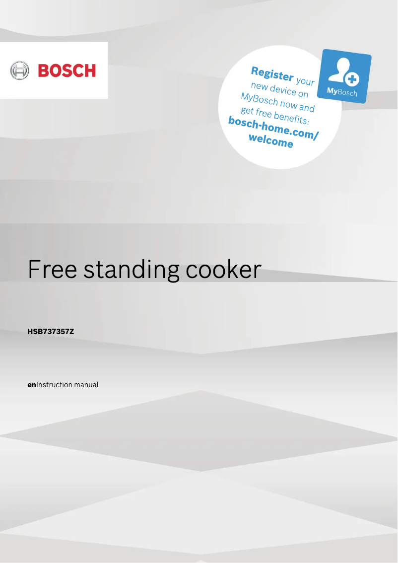 Page 1 de la notice Manuel utilisateur Bosch HSB737357Z