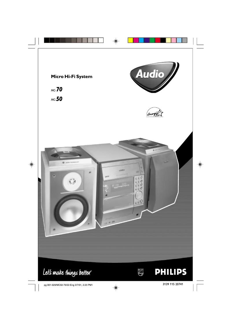 Page n°1 - Manuel utilisateur Philips MCM240B