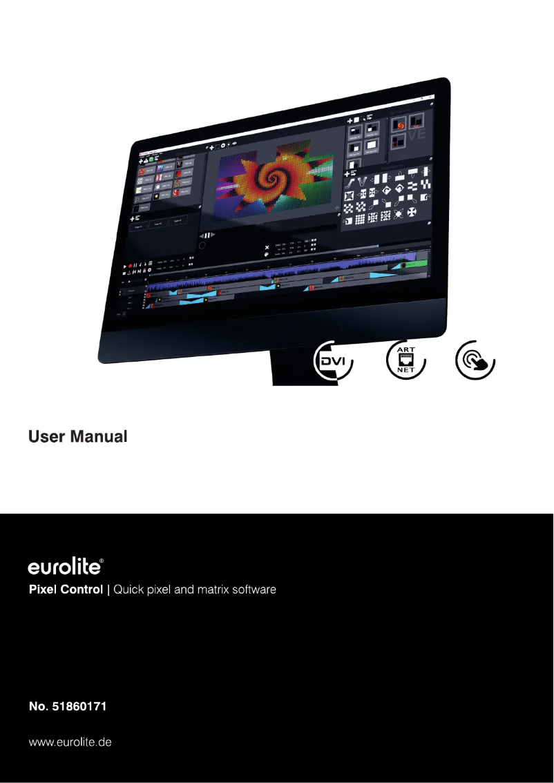 Page 1 de la notice Manuel utilisateur Eurolite DMX512