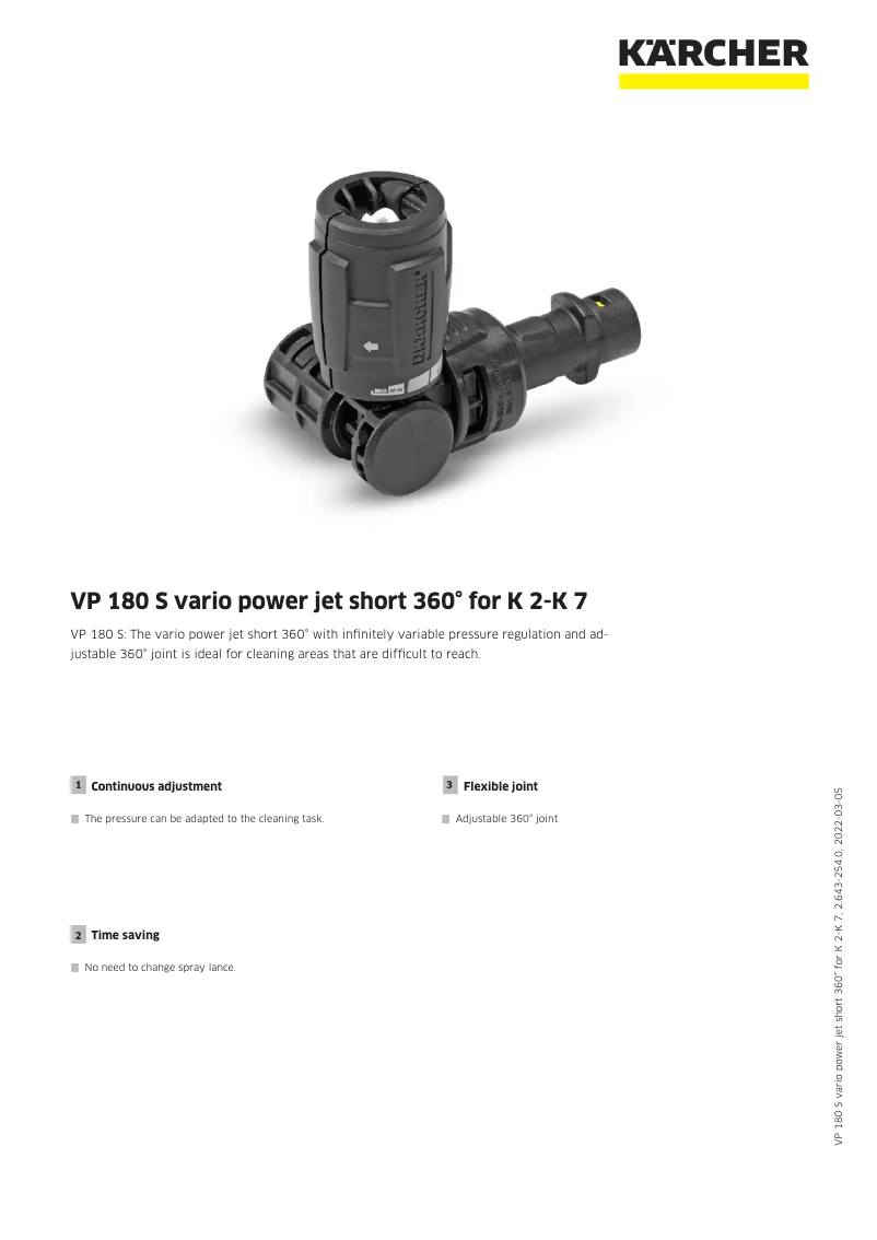 Página 1 del manual Manual de usuario Kärcher VP 180