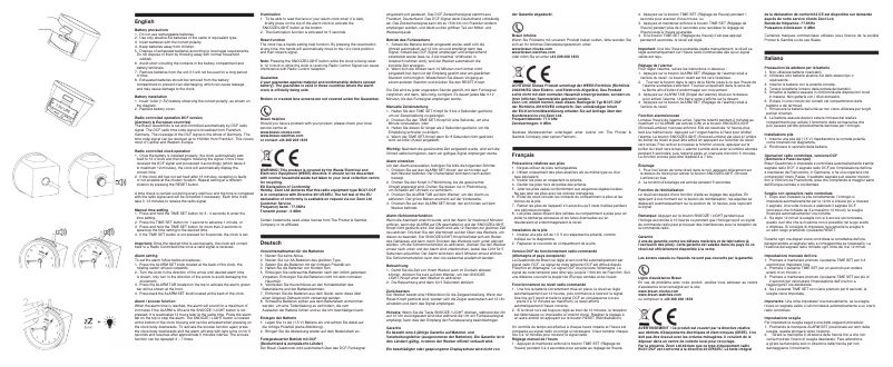 Image de la première page du manuel de l'appareil BC07-DCF