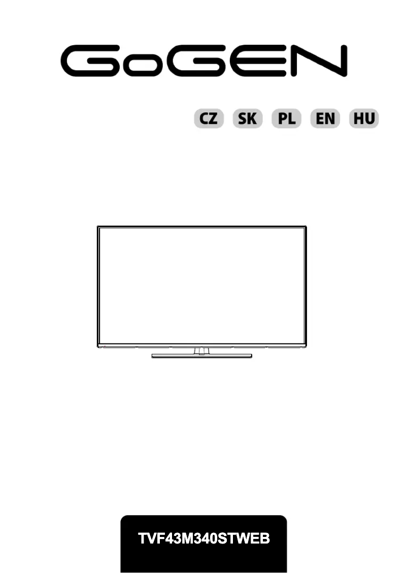 Page n°1 - Manuel utilisateur GoGen TVF43M340STWEB