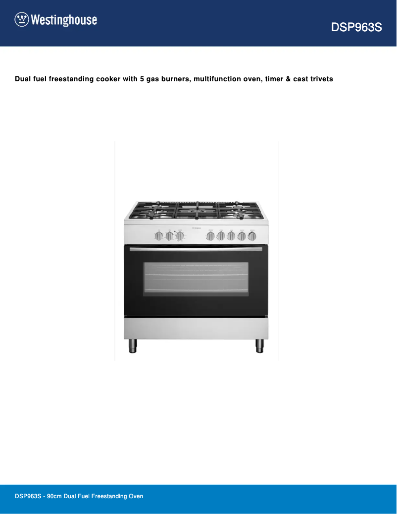 Image de la première page du manuel de l'appareil DSP963S