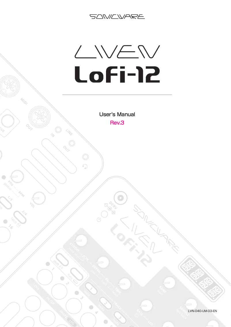 Page n°1 - Manuel utilisateur Sonicware Liven Lofi-12