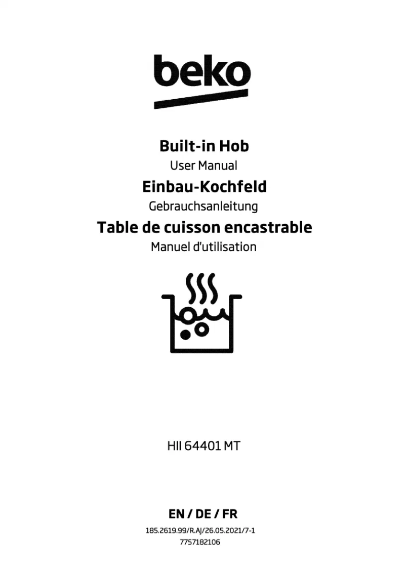 Page 1 de la notice Manuel utilisateur Beko HII64401MT