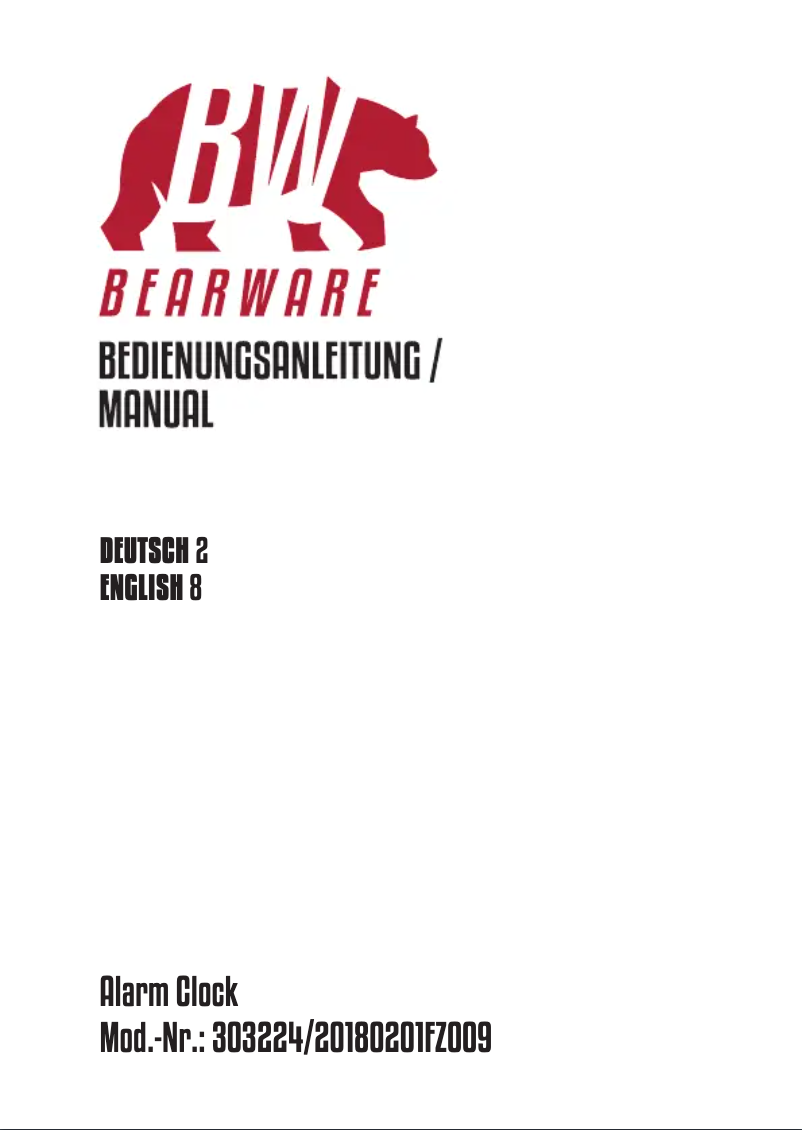 Image de la première page du manuel de l'appareil 303224