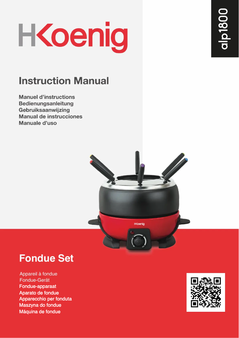 Image de la première page du manuel de l'appareil ALP1800