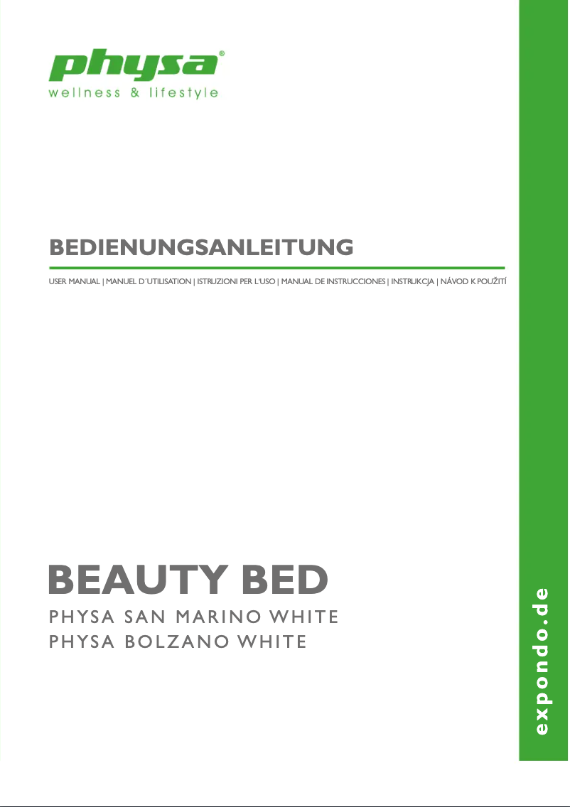 Image de la première page du manuel de l'appareil Bolzano