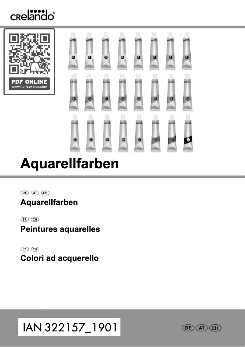 Page 1 de la notice Manuel utilisateur Crelando HG03991A