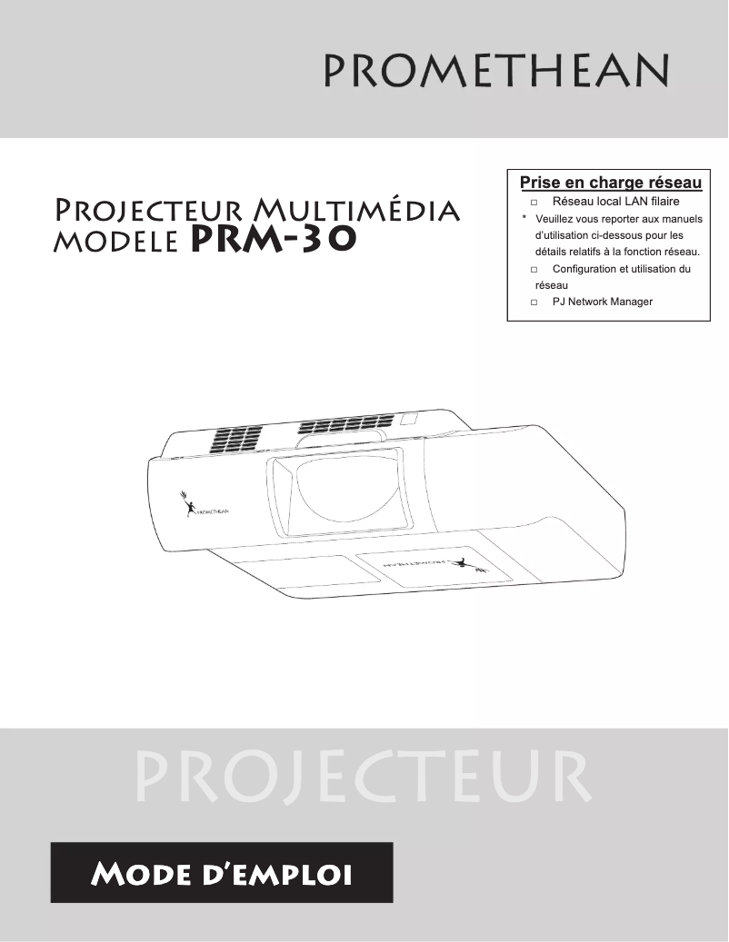 Page n°1 - Manuel utilisateur Promethean PRM-30