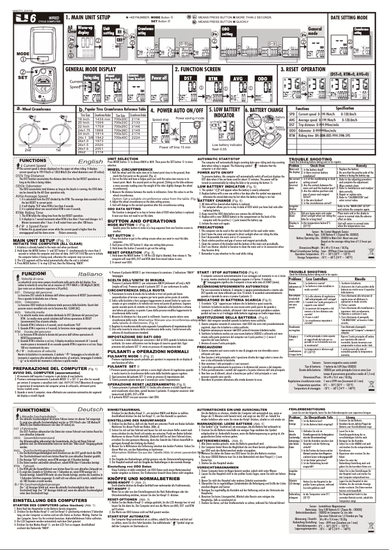 Page 1 de la notice Manuel utilisateur Echowell U6