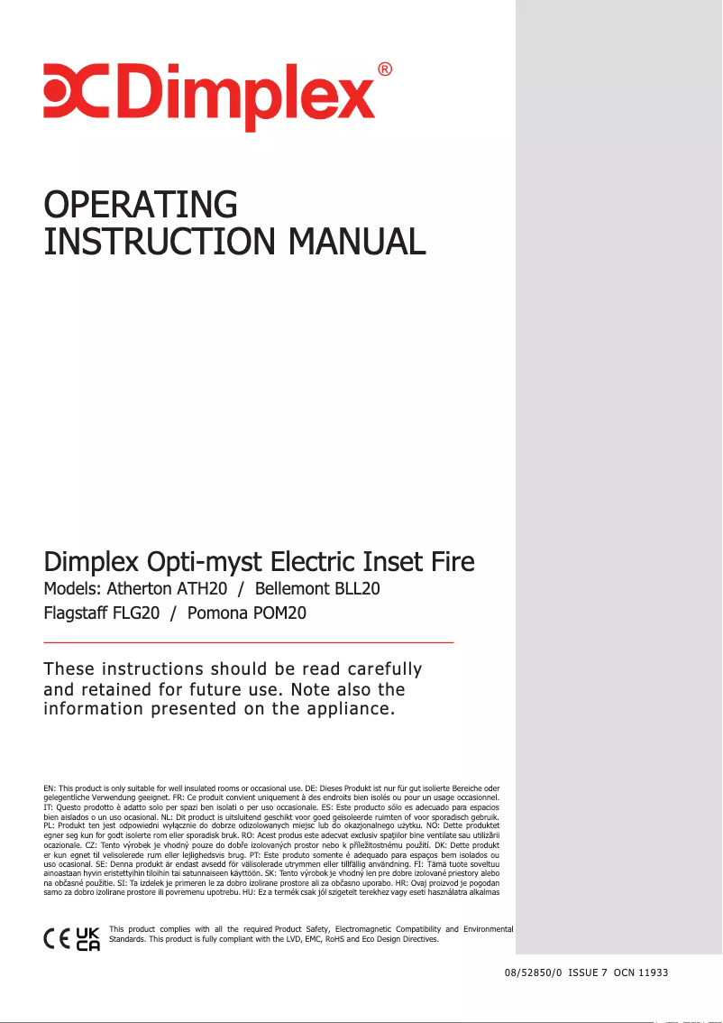 Page n°1 - Manuel utilisateur Dimplex ATH20