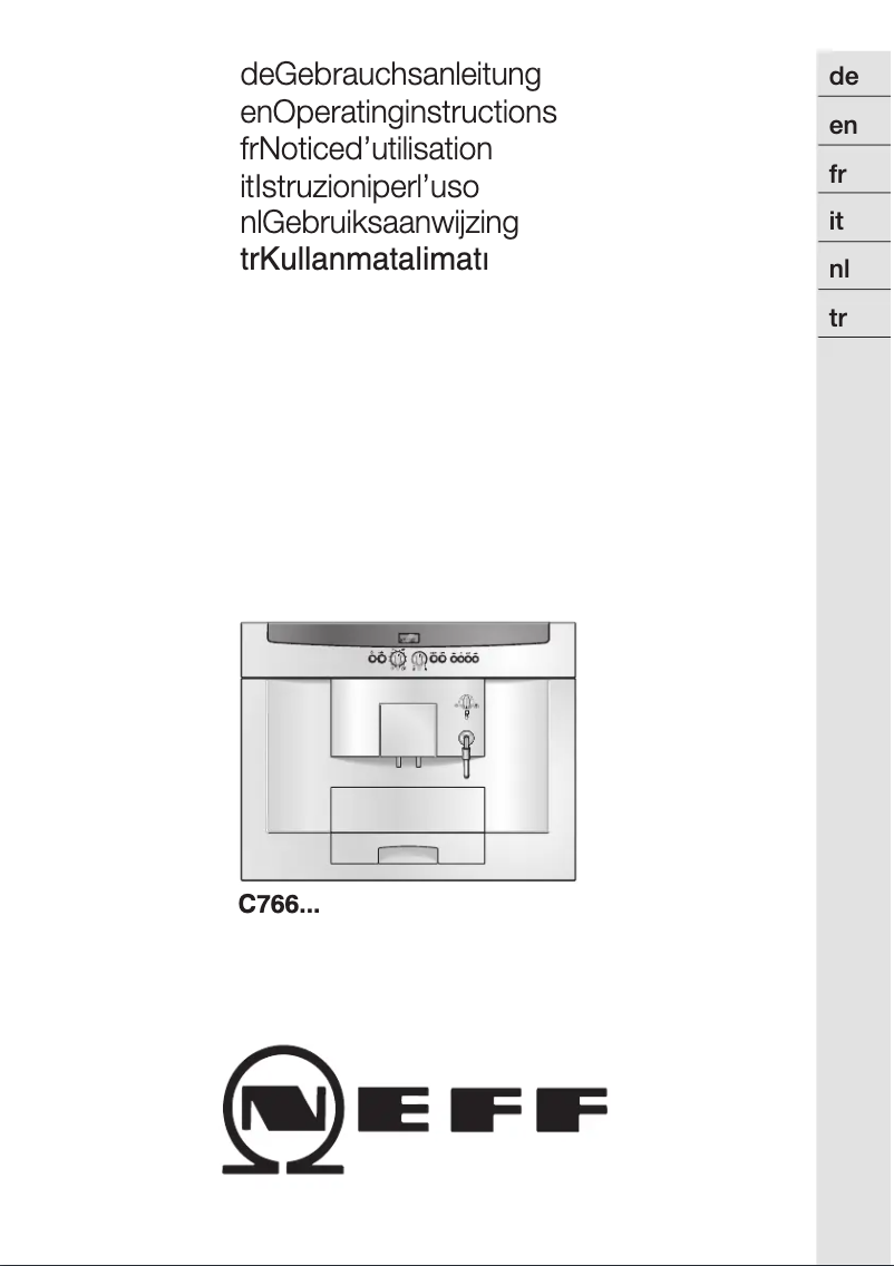 Page 1 of the manual User Manual Neff C7660 N0