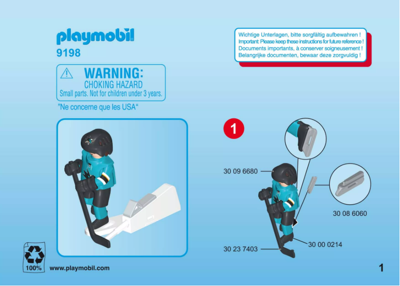 Page n°1 - Manuel utilisateur Playmobil 9198