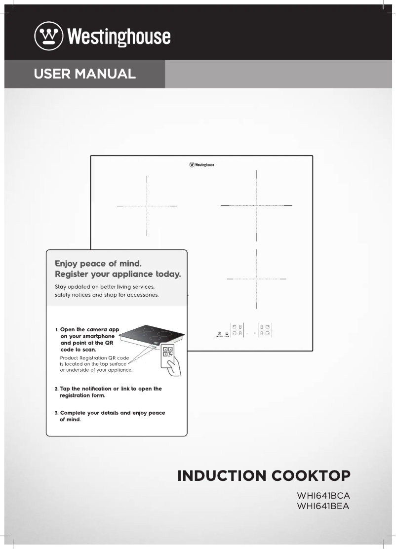 Page n°1 - Manuel utilisateur Westinghouse WHI641BEA