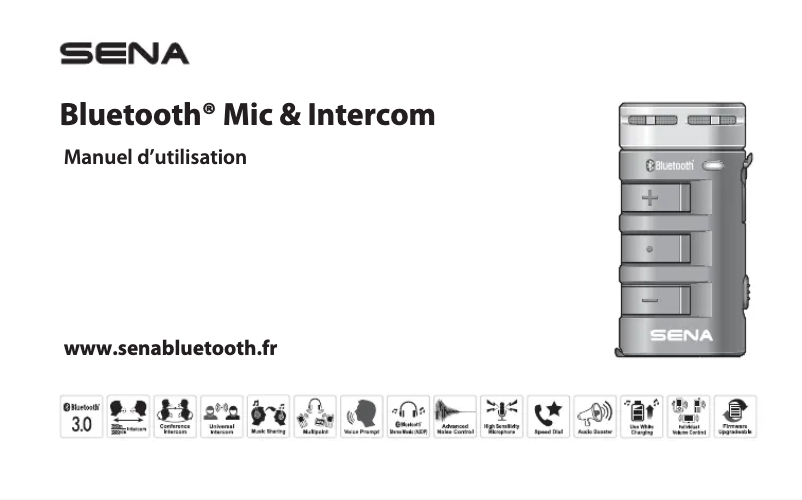 Page n°1 - Manuel utilisateur Sena Bluetooth Mic & Intercom