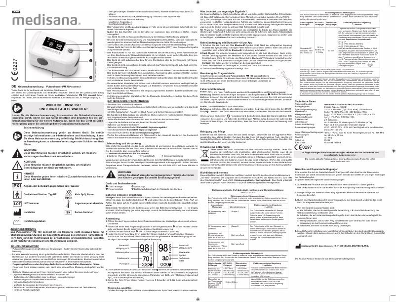 Image de la première page du manuel de l'appareil PM 100 Connect