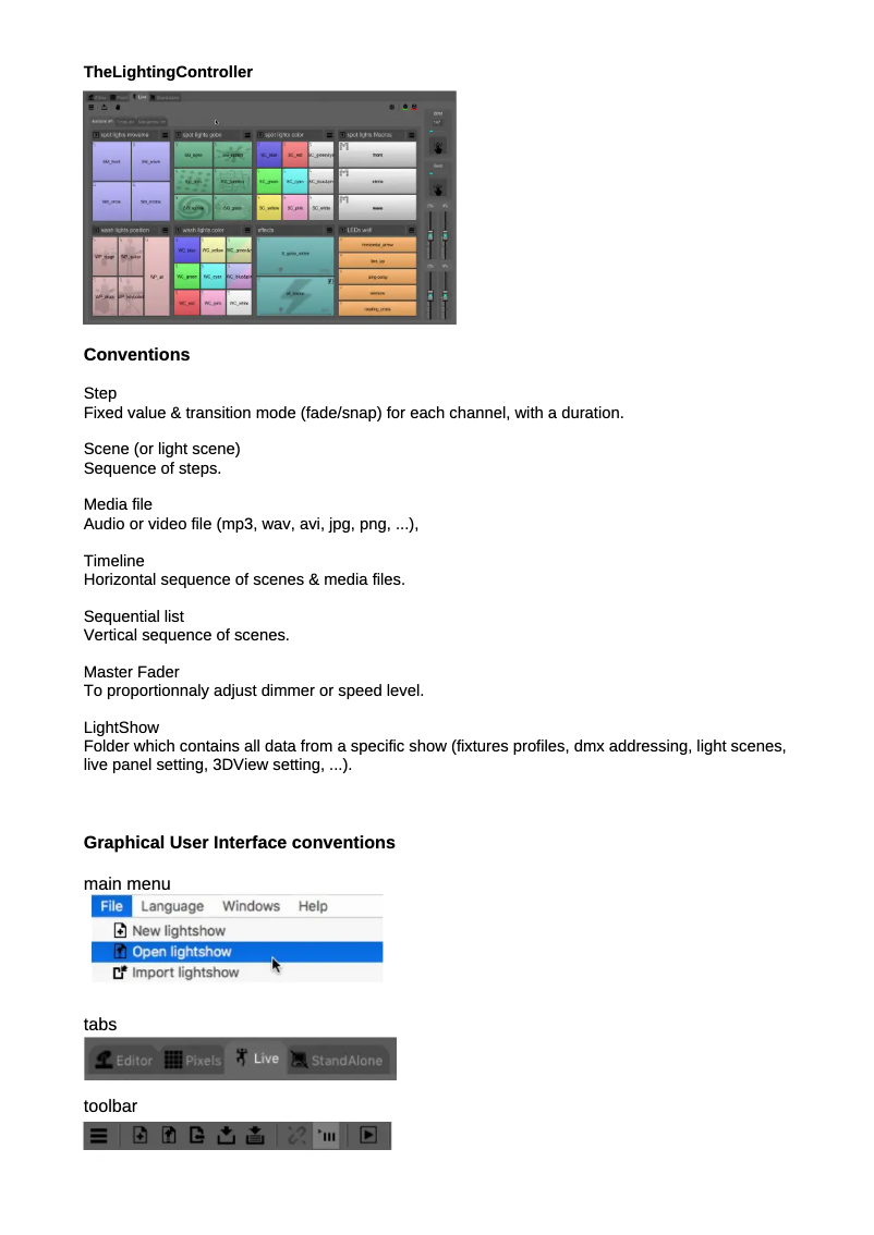 Page 1 de la notice Manuel utilisateur Chauvet ShowXpress