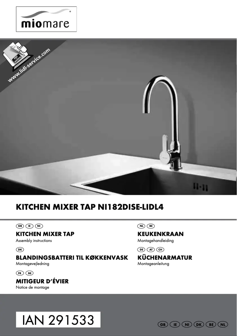 Image de la première page du manuel de l'appareil IAN 291533