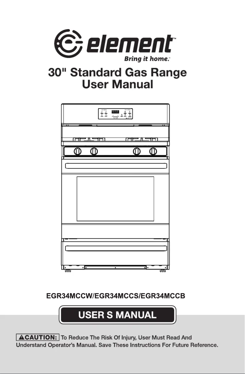 Page n°1 - Manuel utilisateur Element EGR34MCCS