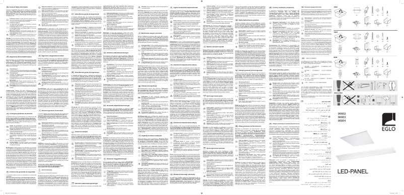 Page 1 de la notice Manuel utilisateur Eglo Salobrena-C