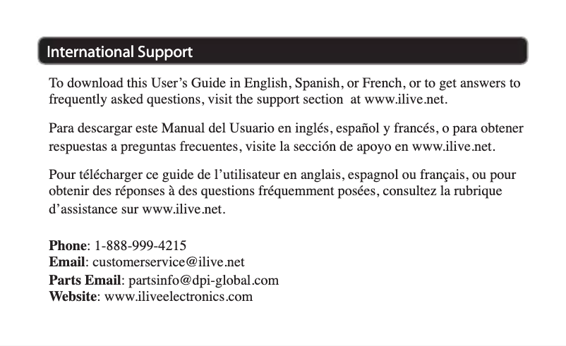 Image de la première page du manuel de l'appareil ISB202S