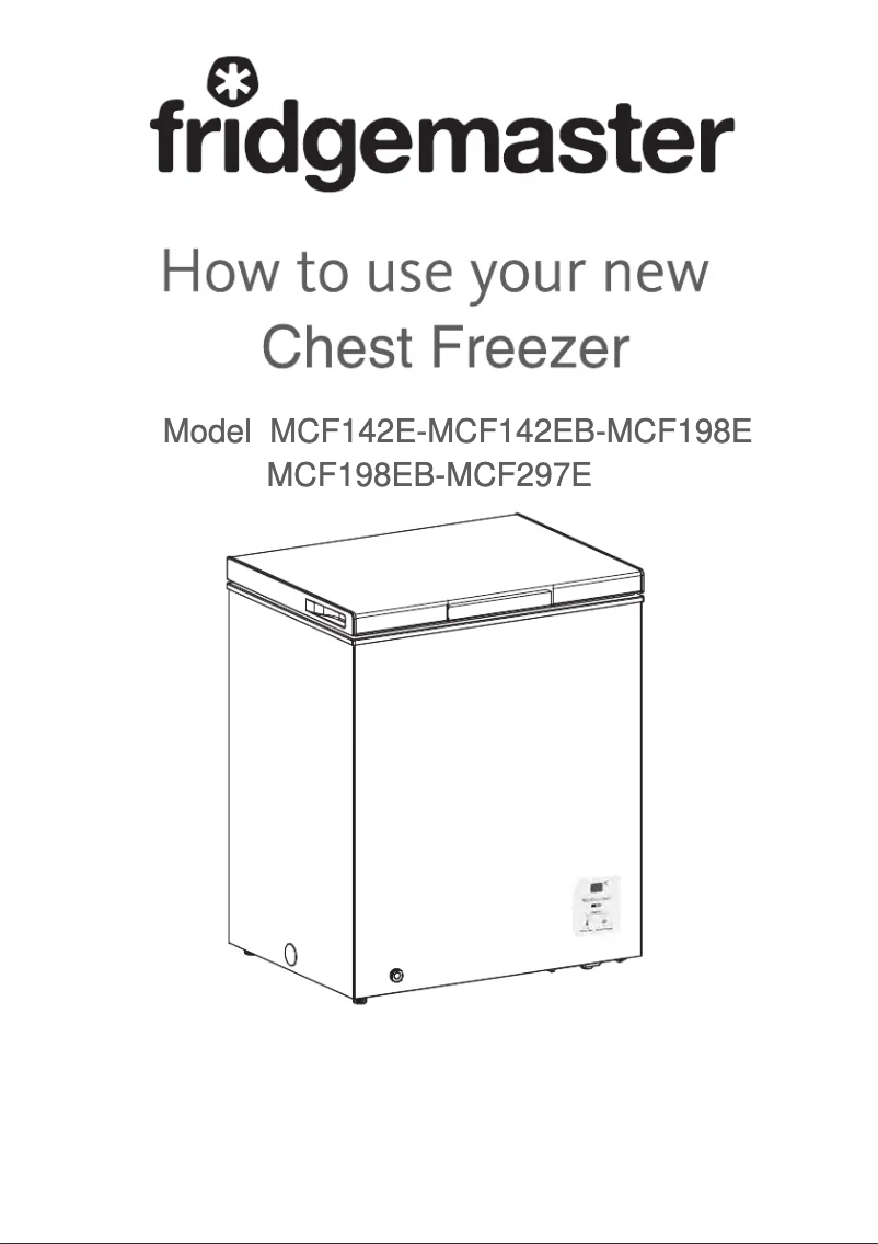 Page n°1 - Manuel utilisateur Fridgemaster MCF297E