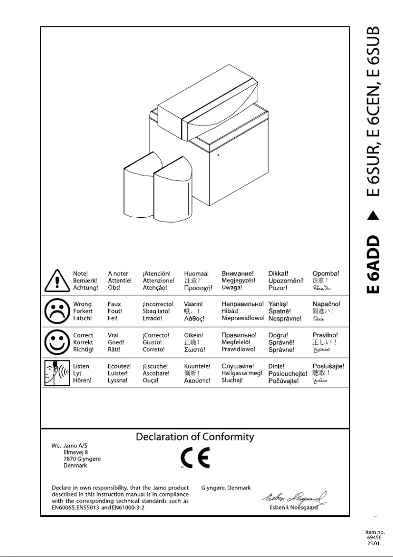 Página 1 del manual Manual de usuario Jamo E 640