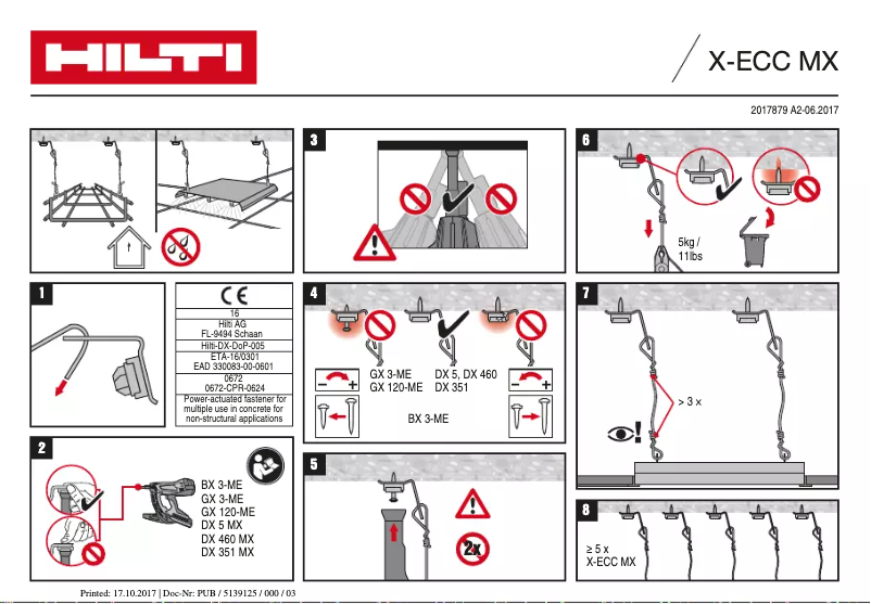 Page n°1 - Manuel utilisateur Hilti X-ECC MX