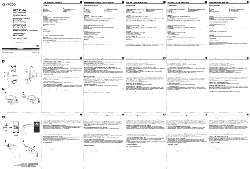 Page 1 de la notice Guide de démarrage rapide Kenwood DRV-A700W