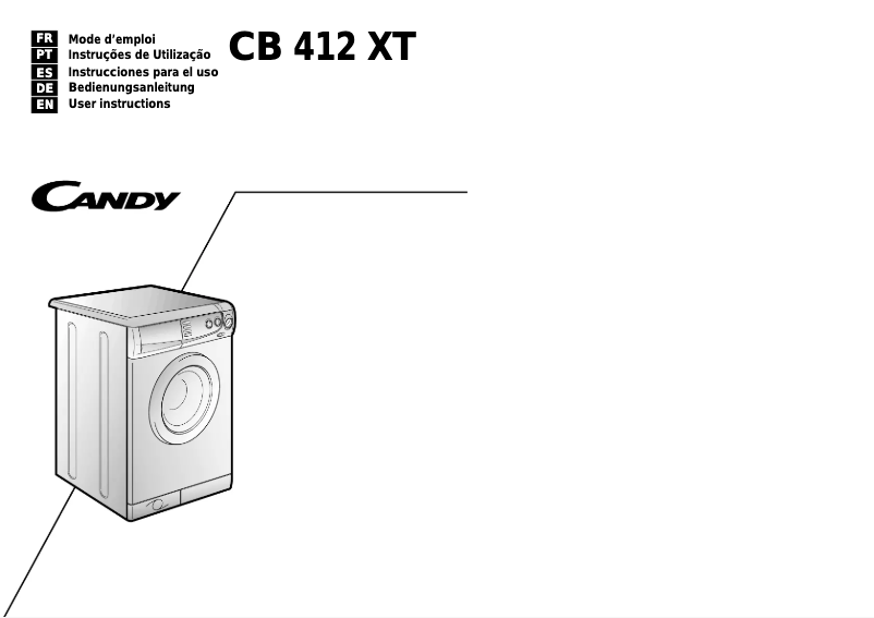 Page n°1 - Manuel utilisateur Candy LB CB 412 XT