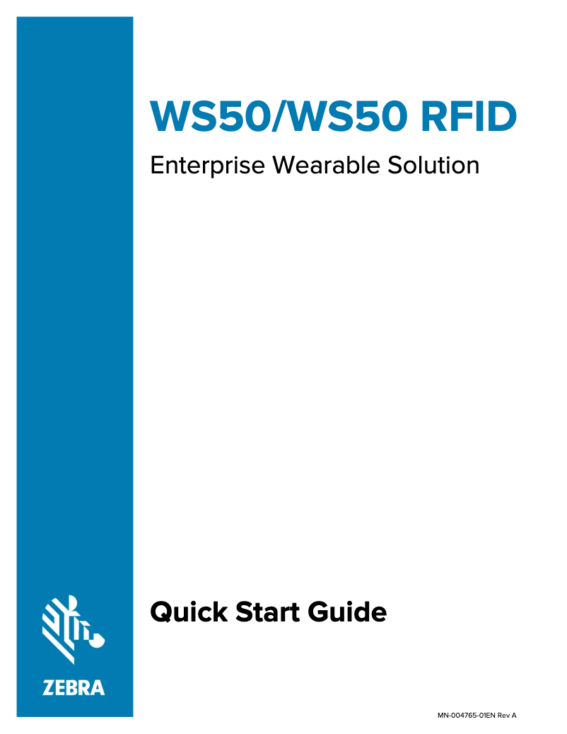 Image de la première page du manuel de l'appareil WS50