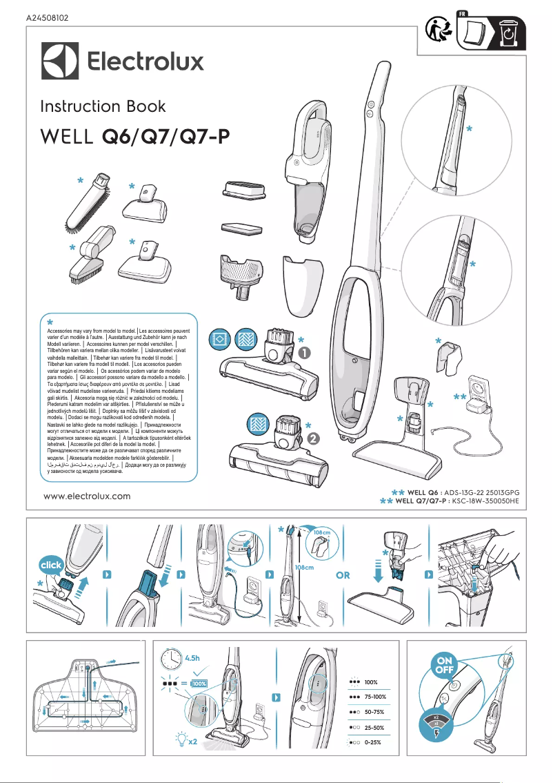 Page n°1 - Manuel utilisateur Electrolux Well Q6 WQ61-43DB