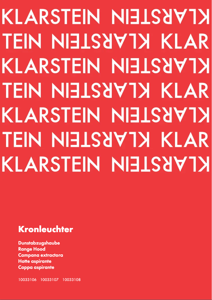 Page 1 de la notice Manuel utilisateur Klarstein 10033108