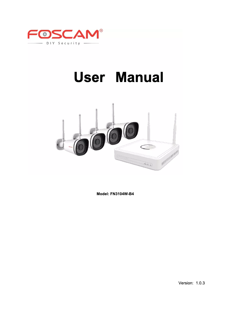 Page 1 of the manual User Manual Foscam FN3104W-B4