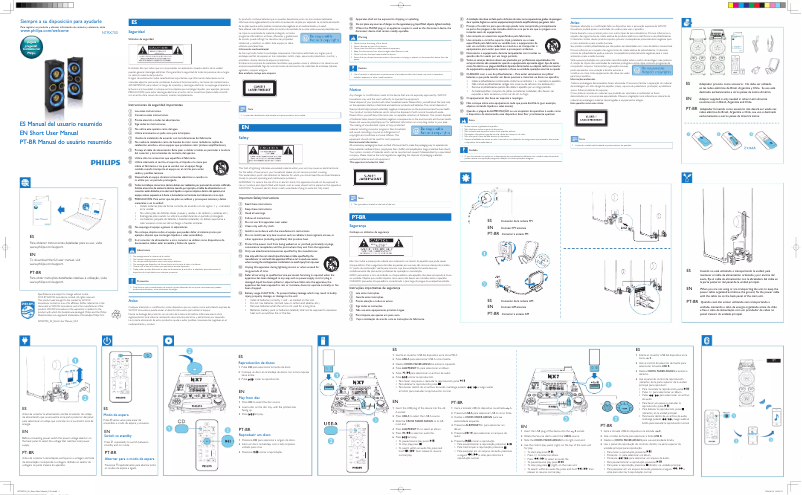 Page n°1 - Guide de démarrage rapide Philips NTRX700MU