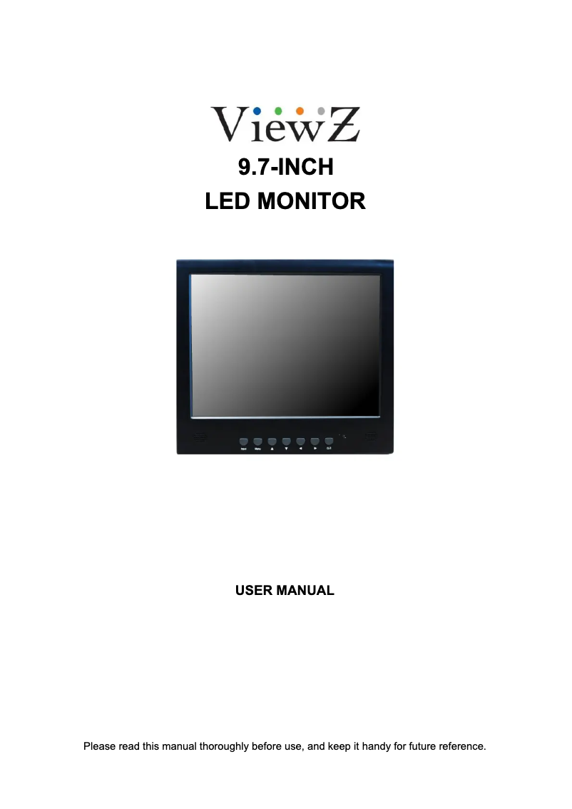 Image de la première page du manuel de l'appareil VZ-097LED
