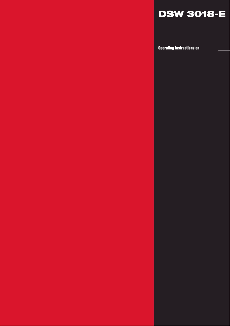 Image de la première page du manuel de l'appareil DSW 3018-E 3x480V PR