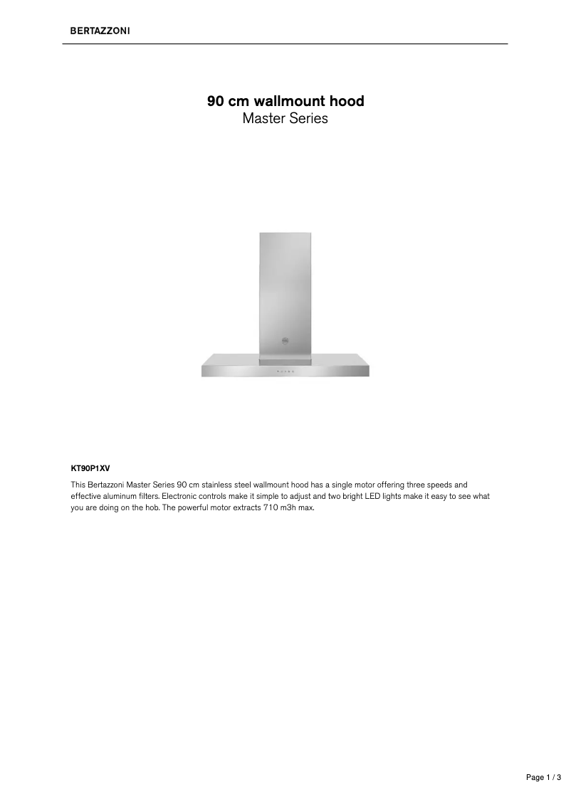 Image de la première page du manuel de l'appareil KT90P1XV