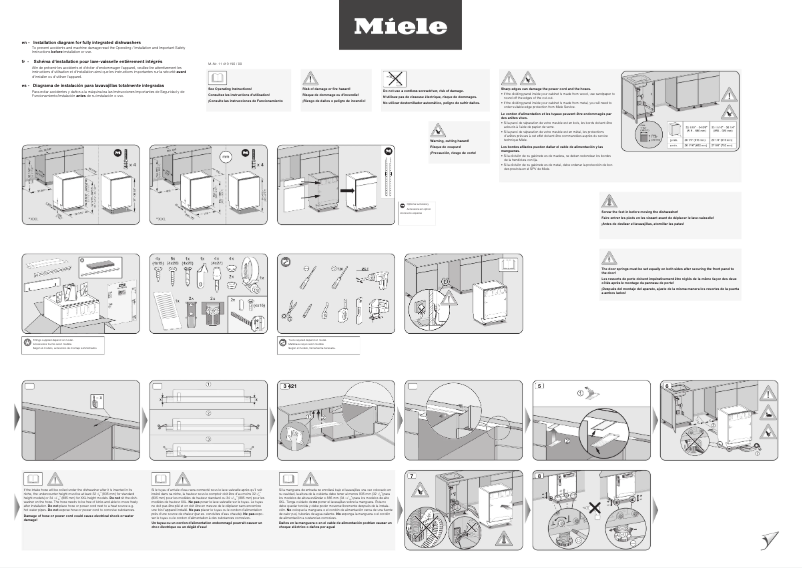 Page n°1 - Guide d'installation Miele G 7366 SCVi SF