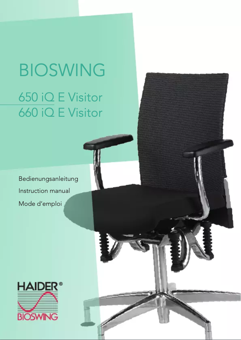 Page n°1 - Manuel utilisateur Bioswing 660 iQ E Visitor