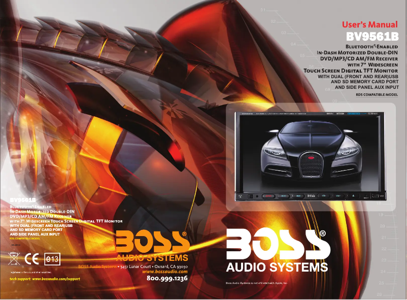 Page n°1 - Manuel utilisateur Boss BV9561B
