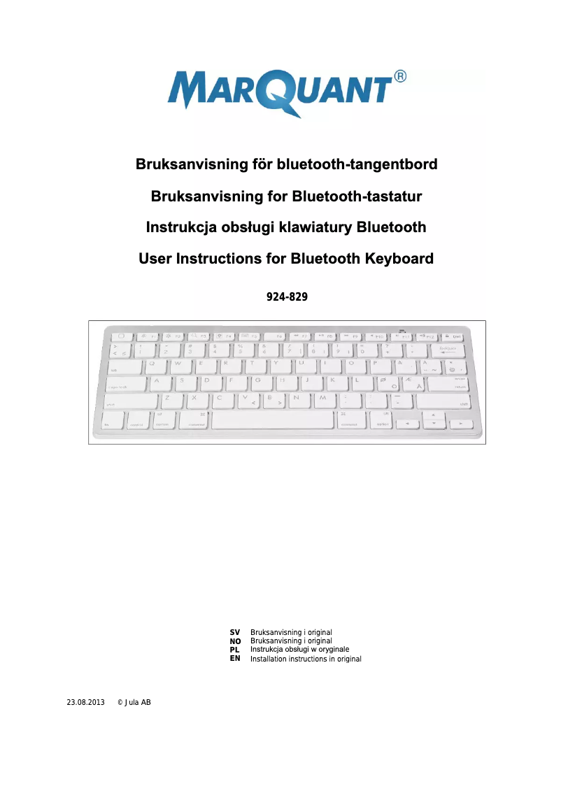 Página 1 del manual Manual de usuario Marquant 924-829