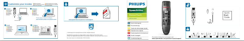 Page n°1 - Manuel utilisateur Philips SpeechMike Premium Touch SMP3810
