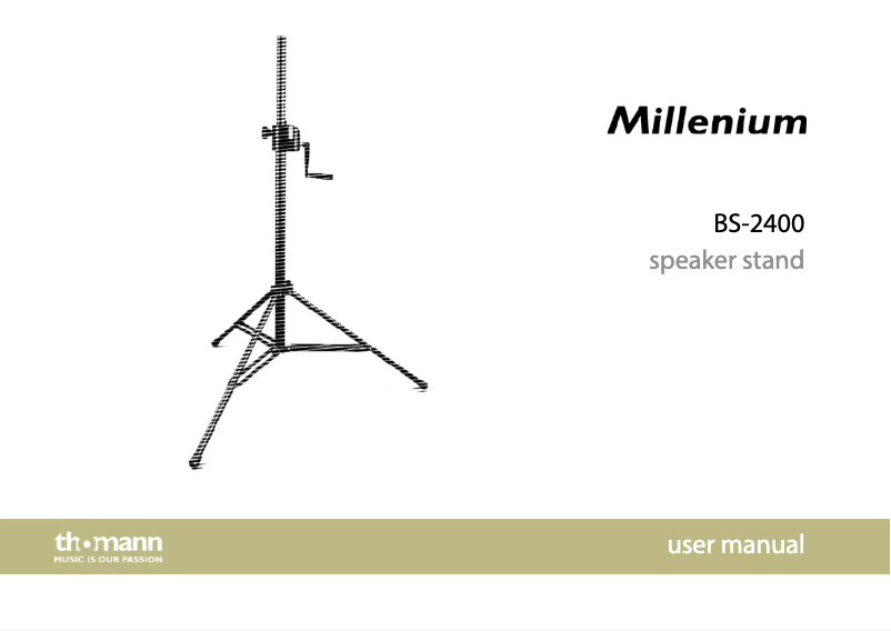 Image de la première page du manuel de l'appareil BS-2400
