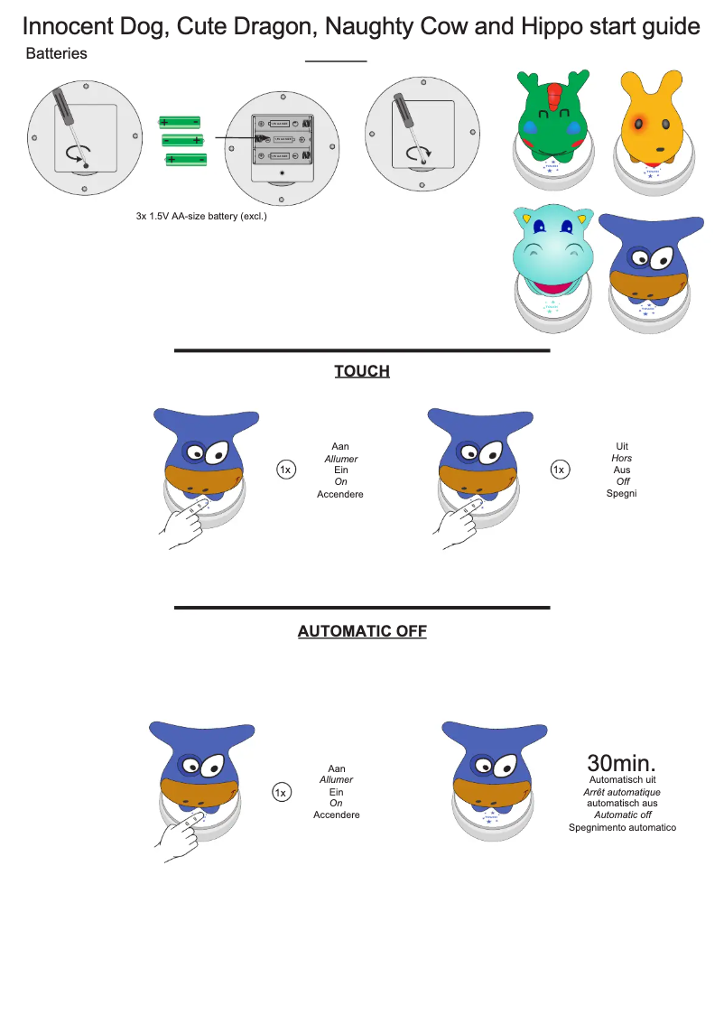 Page n°1 - Manuel utilisateur Alecto Cute Dragon