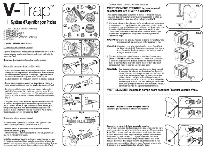 Page 1 de la notice Manuel utilisateur Kokido V-Trap